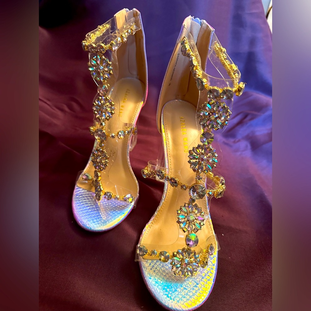Azalea Wang embellished heel
